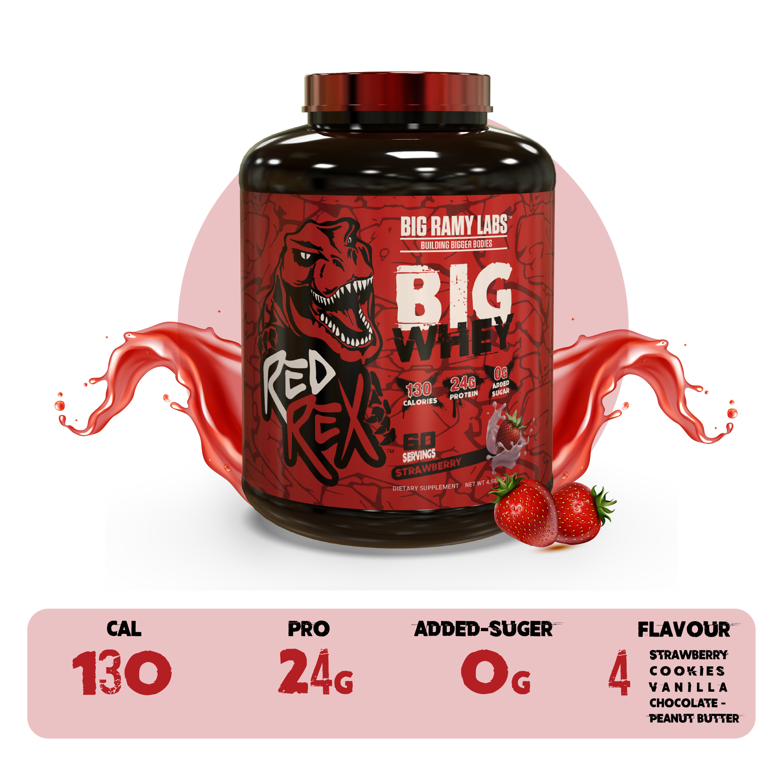 RED REX BIG WHEY - Big Ramy Labs Egypt