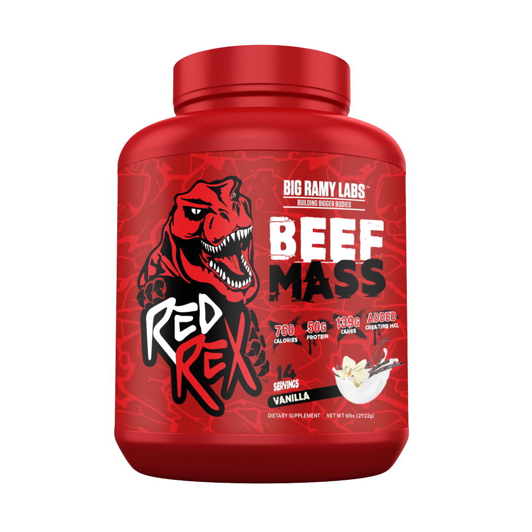 RED REX BEEF MASS GAINER - Big Ramy Labs Egypt