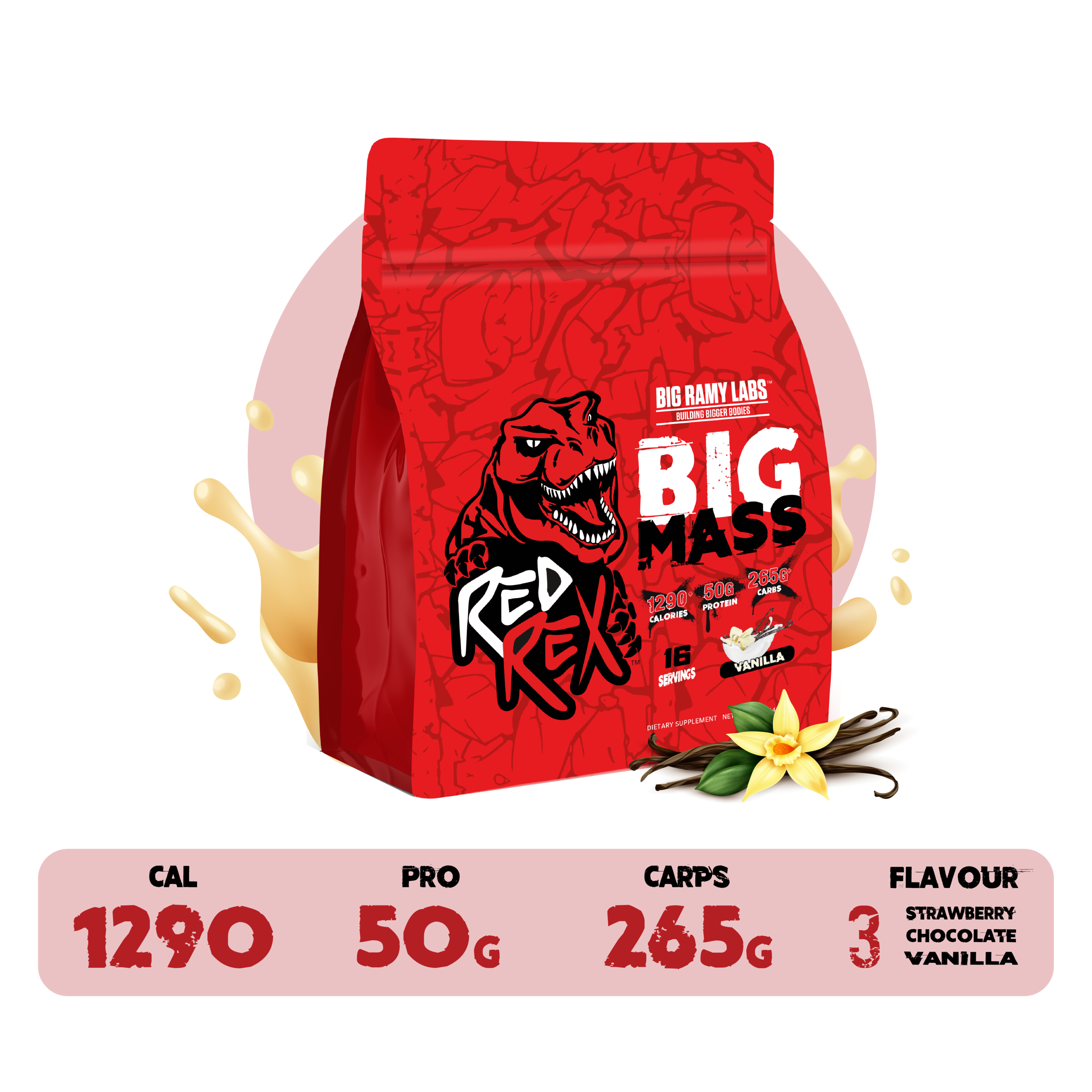 RED REX BIG MASS GAINER - Big Ramy Labs Egypt