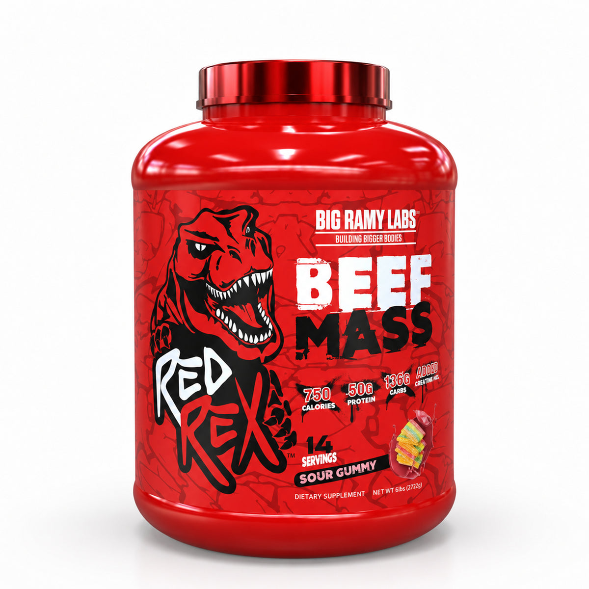 RED REX BEEF MASS GAINER - Big Ramy Labs Egypt
