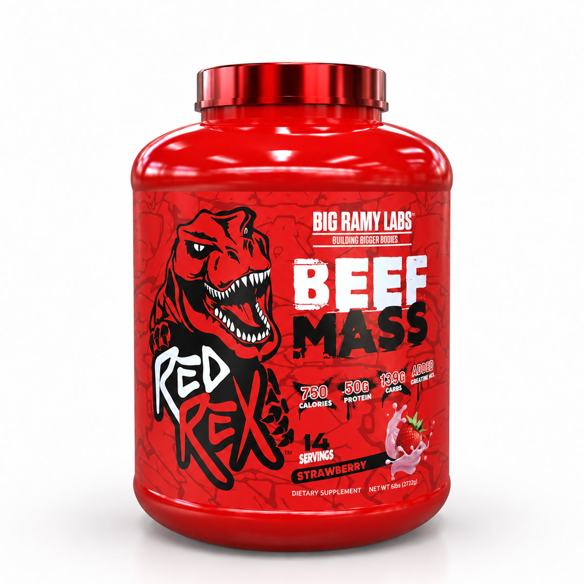 RED REX BEEF MASS GAINER - Big Ramy Labs Egypt