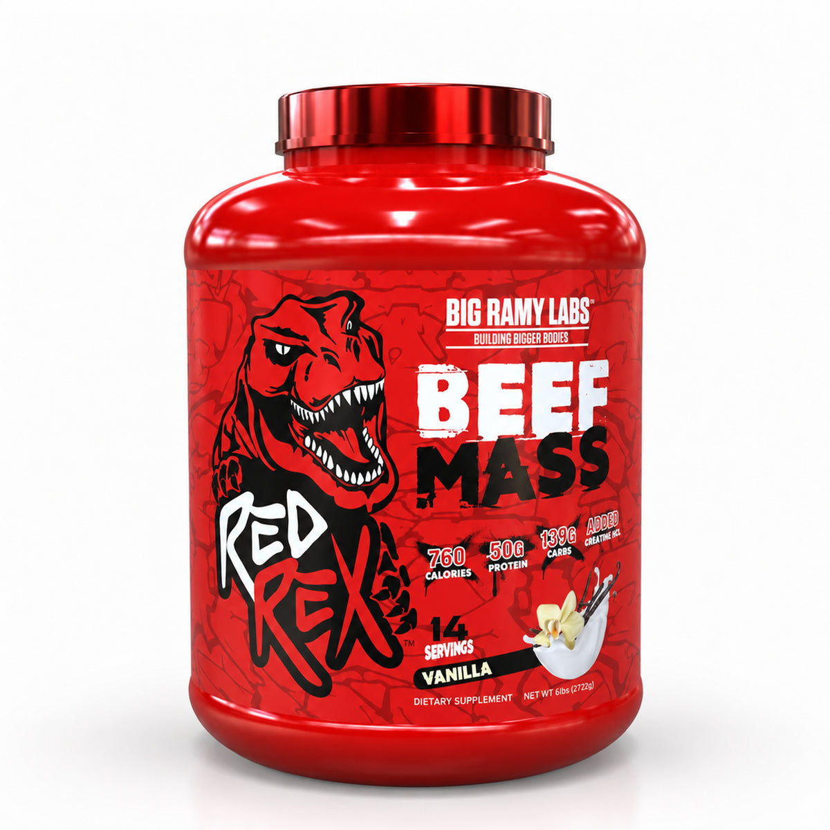 RED REX BEEF MASS GAINER - Big Ramy Labs Egypt