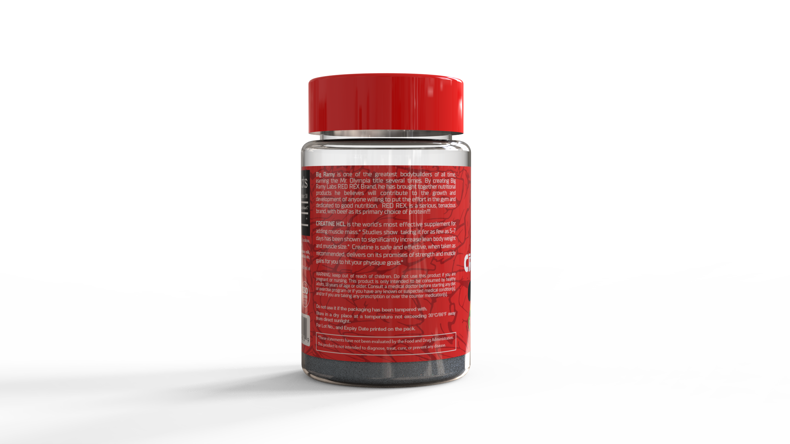 RED REX CREATINE HCL 750MG FRUIT PUNCH 30 Servings