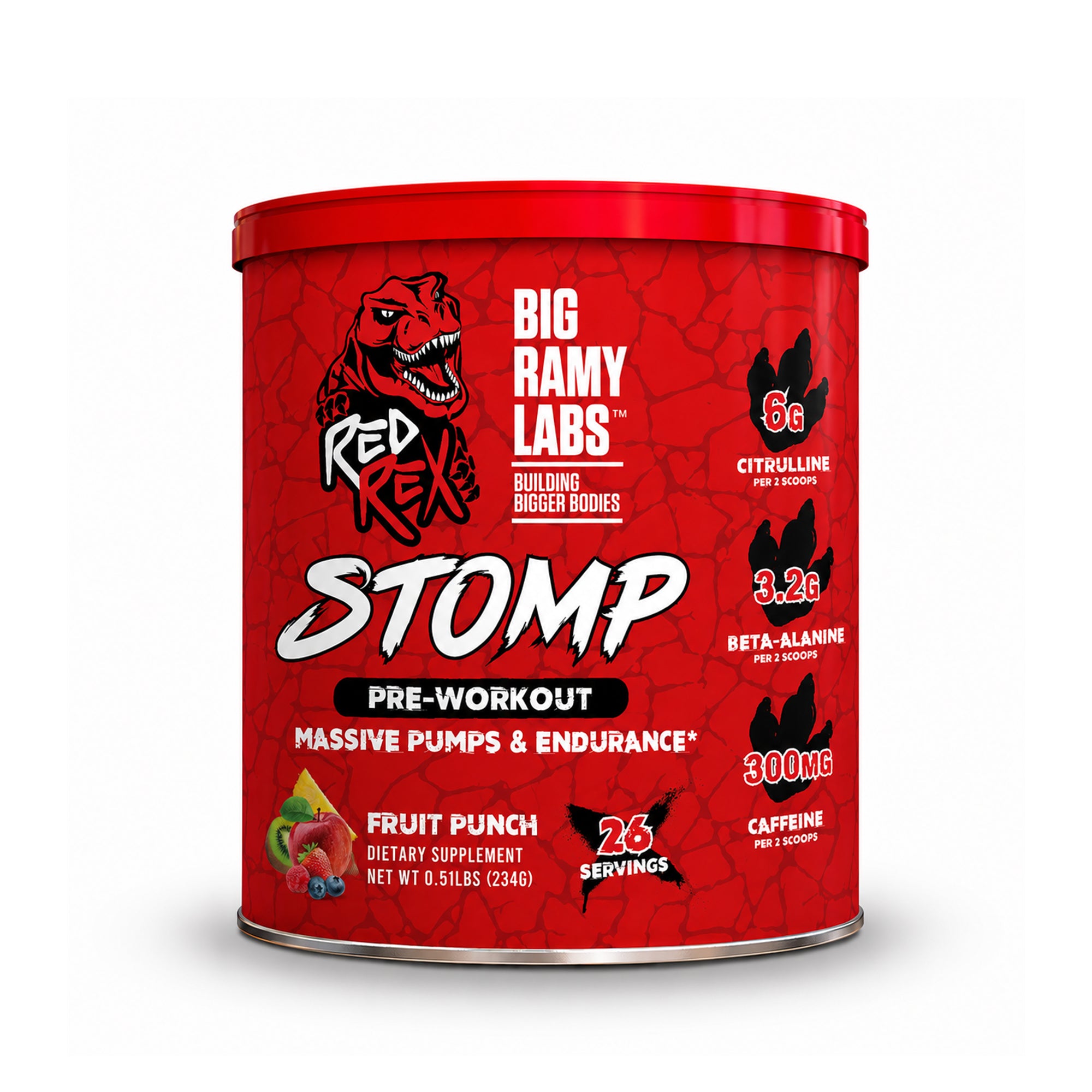 ريد ريكس ستومب PREWORKOUT