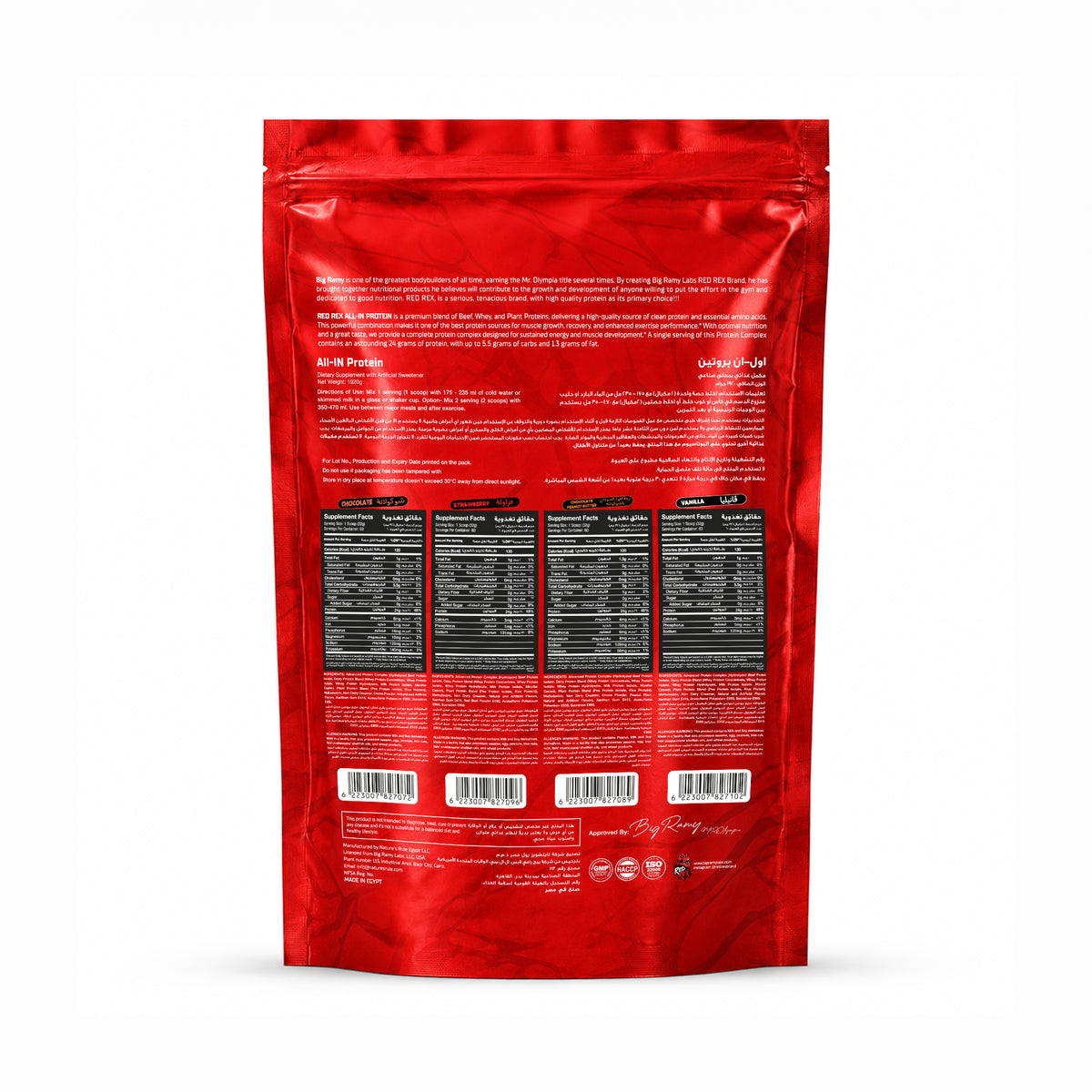 RED REX ALL-IN PROTEIN - Big Ramy Labs Egypt