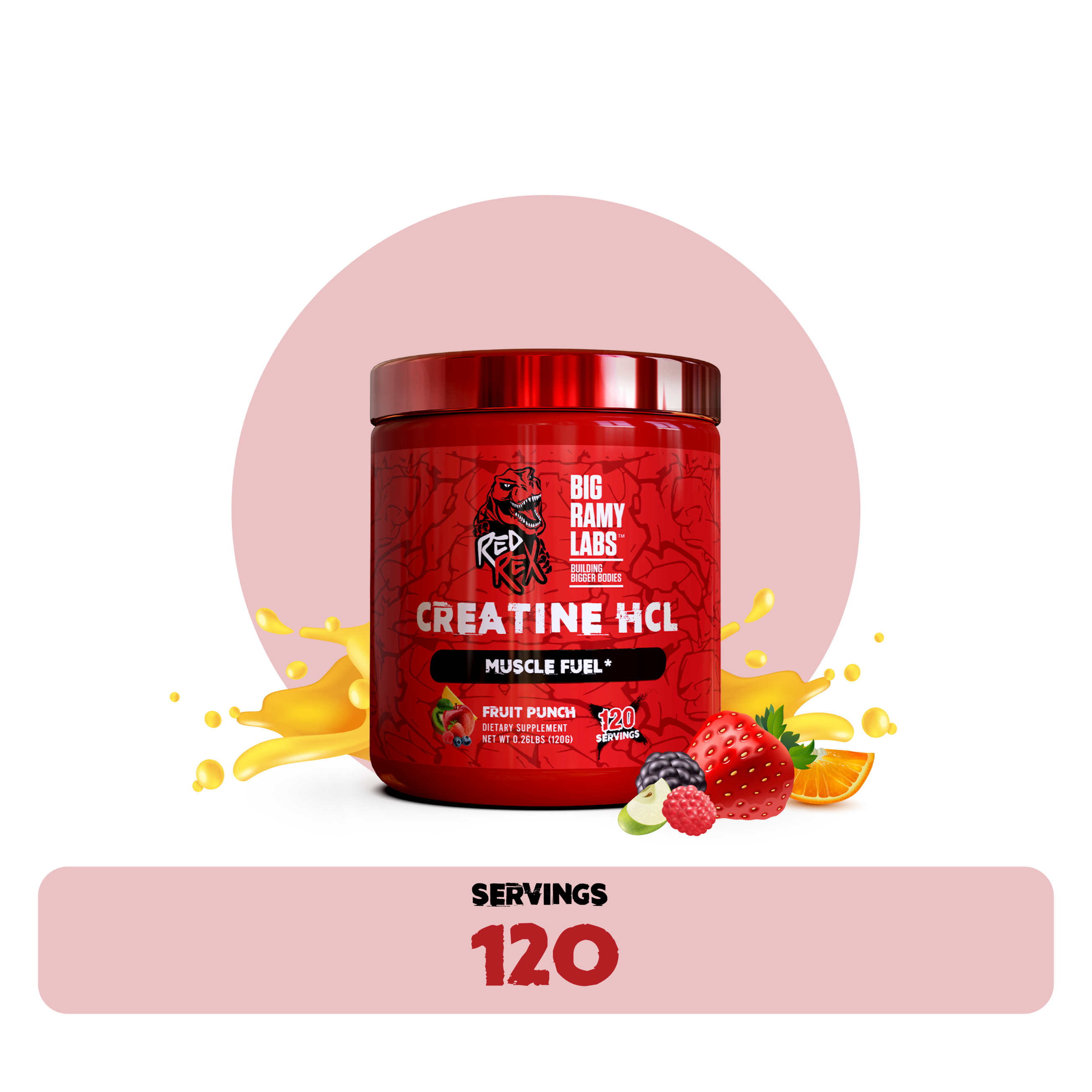 RED REX CREATINE HCL 750MG FRUIT PUNCH