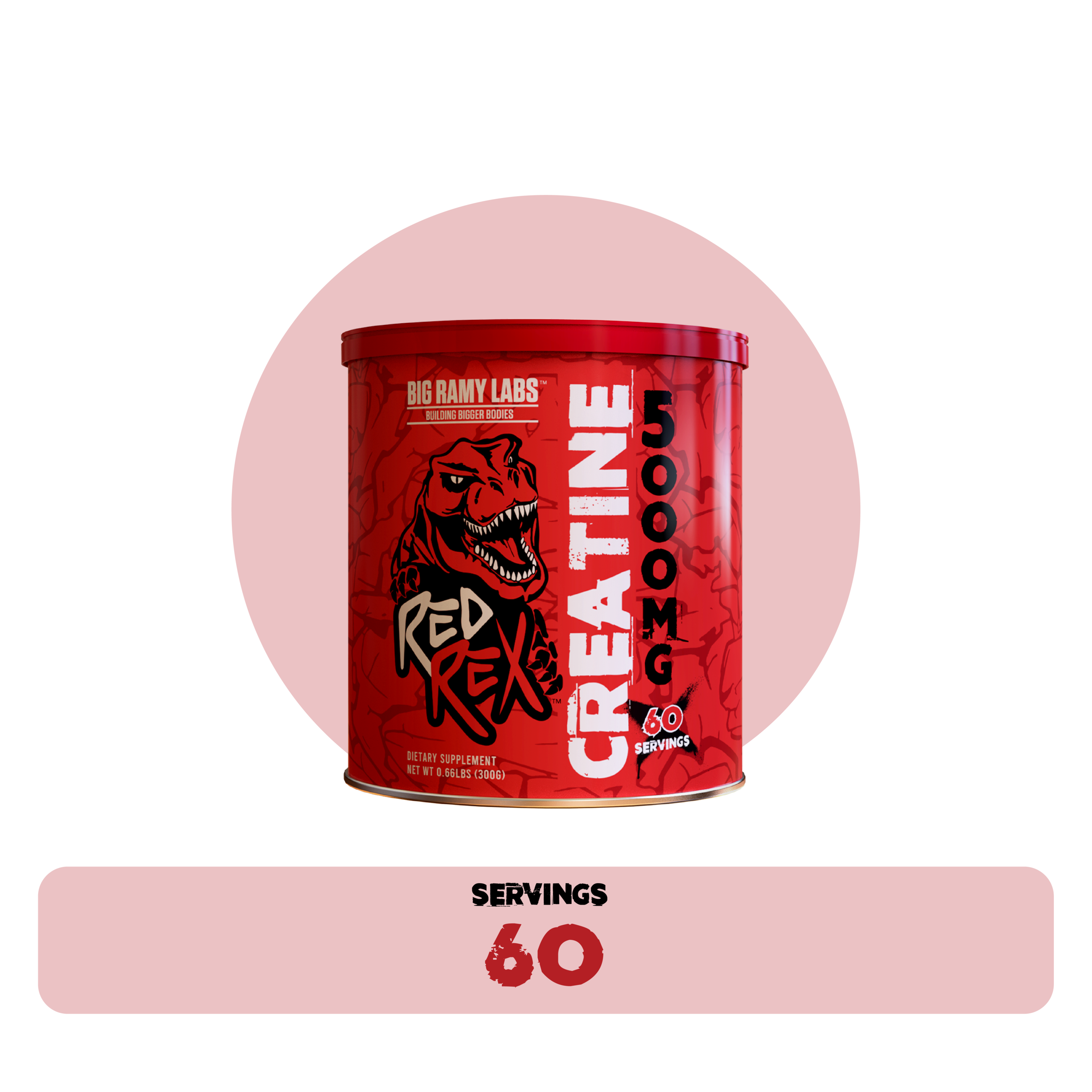 RED REX CREATINE 5000MG UNFLAVORED - Big Ramy Labs Egypt