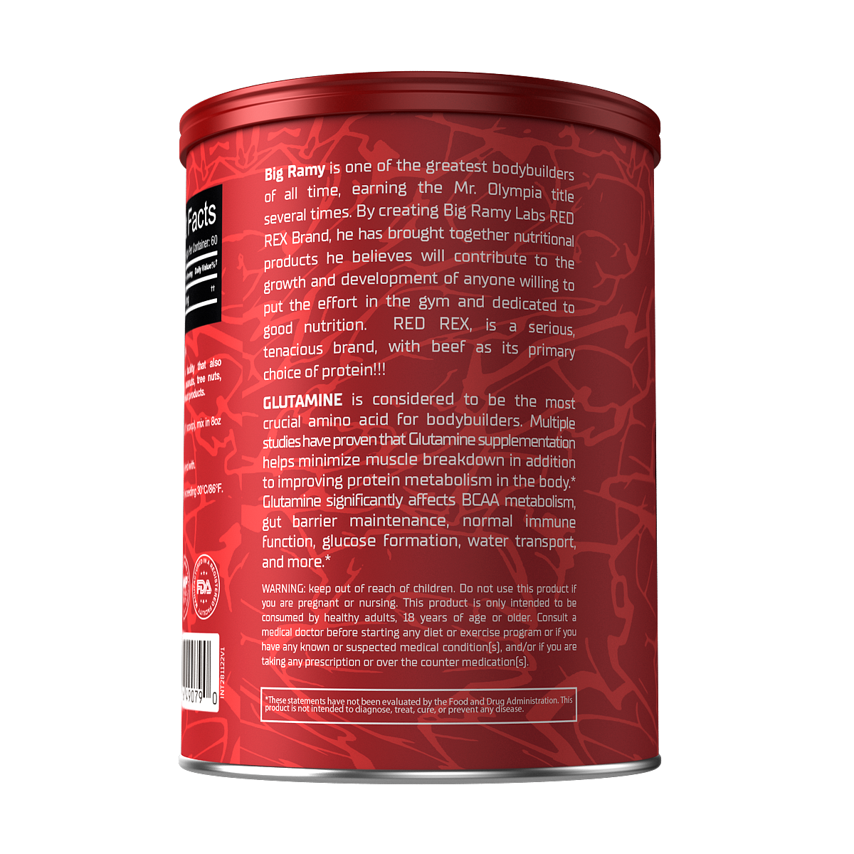 RED REX GLUTAMINE 5000MG UNFLAVORED